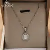 Joyería Ai Tong: Collar Redondo Suave y Elegante, Collar Vintage Exquisito y Lujoso, Collar Simple Versátil Brillante y Transparente