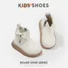 Botines Cortos para Niñas Otoño e Invierno 2025 Nuevo Estilo Coreano Botas de Princesa para Niños Botas Estilo Bebé de Suela Blanda Botas Sencillas
