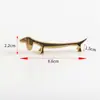 Suministro Exclusivo Transfronterizo de Creativos Soportes para Palillos con Forma de Perro Salchicha para Uso Doméstico, Reposapalillos para Vajilla de Hotel, Soportes para Palillos con Forma de Animal de Acero Inoxidable, Artículos Decorativos