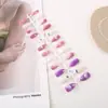 Garra de Águia Pequena Série de Estampas Casuais Manicure Usável para Mulheres 24 Peças Manicure Pronta Unhas Amêndoa