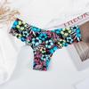 Fio Dental Estampado Sexy Calcinha Seamless de Seda Ice Algodão na Virilha Leve Respirável Invisível Calça T Suprimento Transfronteiriço Feminino