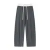 Los Pantalones de Navaja Más Populares y Frescos de Tiktok 2025 Nuevos Pantalones de Seda de Hielo de Secado Rápido para Hombre Estilo Hong Kong Caída Amplia
