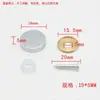 Uñas de espejo de acero inoxidable, uñas de espejo acrílico, uñas decorativas para gabinetes de baño y espejos de vidrio, cubiertas decorativas para tornillos, uñas de vidrio curvas