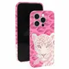 Labios Rosas Estampado Leopardo Aplicable a Funda para Teléfono Apple 18ProMax Película Linda Simple 17pro Xiaomi Huawei