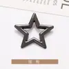 Botones Metálicos Cosidos a Mano con Corte de Estrella de Cinco Puntas, Traje de Lana de Moda y Exquisito, Ropa Exterior, Botones para Cortavientos, Botones