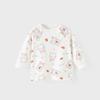 Ropa de Otoño para Bebé Pieza Única Top de Manga Larga de Otoño e Invierno para Bebé Camiseta Básica con Broches en el Hombro de Primavera y Otoño Ropa Interior de Invierno para Niños Cálida