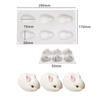 Celebridade da Internet Popular Bolo Mousse de Coelho Molde de Silicone Sobremesa Francesa Pudim Sorvete Molde Ferramenta de Confeitaria