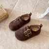 Zapatos infantiles estilo Birkenstock, nueva colección otoño 2026, estilo retro para niñas y niños, zapatos de bebé de suela blanda, zapatos de vestir, zapatos pequeños de cuero