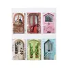 Pegatinas Serie Momo Gate Dreamland 20 Hojas de Papel Kraft Blanco Tarjetas de Collage Caladas Materiales de Decoración para Diario 6 Estilos