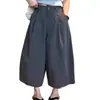 Pantalones Acampanados Cropped Rectos de Alta Calidad para Mujer de Dongdaemun, Corea
