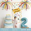 Tela Colgante para el Primer Cumpleaños de Niño, Escena de Pastel y Globos, Decoración, Ambiente, Accesorios para Fotos, Set de Fiesta