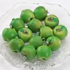 Manzana Miniatura con Clavos de Cuerno, Colgante para Pulsera de Manzana Roja con Agujero Pasante, Cuentas Sueltas, Materiales para Manualidades DIY Hechos a Mano, Juguete de Comida en Miniatura