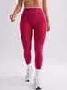 Nuevos leggings sin costuras en color liso con ribete blanco, de tiro alto, para deportes al aire libre, realce de glúteos tipo durazno, control de abdomen, pantalones para fitness y yoga