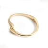 Nueva Llegada Pulsera Irregular Simple para Mujer Color Oro Anillo Nicho Clásico Lujo Ligero Superficie Ligera Pulsera Irregular Simple
