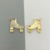 Joyería de Aleación DIY Popular Transfronteriza Europea y Americana Simple Personalizada Patines Collar de Diamantes Llavero Colgante