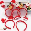 Decoraciones Navideñas Botones de Cabeza Navideños Diademas de Astas Accesorios para Fiesta Suministros para Regalo de Niños Diademas de Muñeco de Nieve Venta al por Mayor