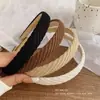 Nueva Diadema Maillard Otoño e Invierno para Mujer Estilo Occidental de Gama Alta Moda Diadema Superior Craneal Pinza para Lavarse la Cara Recogido de Cabello Tocado