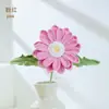 Flores de margarida africana feitas à mão em crochê, margaridas multicoloridas, flores sempre-vivas artificiais, presentes para decoração de casa, em estoque na fábrica