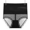 Calcinhas de renda europeias e americanas com efeito bumbum up, calças pós-parto com controle de barriga e afunilamento da cintura, calcinhas de renda respiráveis de cintura alta para modelar o corpo feminino para o verão