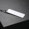 Chaveiro de alumínio em branco de transferência térmica chaveiro personalidade DIY suprimentos de mapa quente impressão frente e verso fabricantes de fechadura atacado