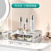 Prateleira de Armazenamento com Compartimento para Máscara Labial Transparente com Gaveta-Tipo Penteadeira Caixa de Armazenamento de Produtos para a Pele Caixa de Armazenamento de Cosméticos