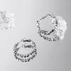 Pendientes de aro para mujer 2024, nueva moda, otoño e invierno, diseño de nicho, pendientes de alta calidad, pendientes de temperamento retro.