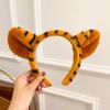 Bonito Benmingnian Tiger Ear Hair Band Wash Face Mulheres Pelúcia Cabelo Cartão Tiger Claw Head Band Outono e Inverno Headwear Photo Show
