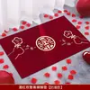 Decoração de Quarto de Casamento Capacho para Porta de Casamento Hall de Entrada Capacho para Porta de Entrada Sala de Estar Doméstica Capacho com Personagem da Felicidade Tapete com Personagem da Felicidade de Casamento