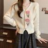 Cardigan de tricô estilo Chanel para emagrecer no outono, suéter curto elegante e justo, blusa feminina com decote V, casaco