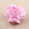 Nueva tela con borde quemado, flor hecha a mano, joyería de bricolaje, accesorios para el cabello, flor artificial, accesorios de horquilla, flor elástica, punto de flor