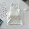 Nueva Camisola Hot Girl con Escote Halter y Almohadillas para el Pecho para Ropa Interior y Exterior, Adelgazante y Espalda Bonita, Top Corto Dulce y Picante para Mujeres