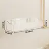 Prateleira de armazenamento de luxo para cosméticos e produtos de cuidados com a pele no lavatório do banheiro, prateleira sem furos para vaso sanitário e banheiro