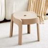Taburete de Plástico A6L Engrosado Hogareño Moderno Simple Molino de Viento Redondo Apilable Mesa de Comedor Silla Taburete de Goma Apilable Alto
