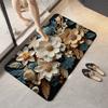 Alfombrilla de Piso para Baño 3D Tridimensional Absorbente Suave Barro de Diatomeas Alfombra para Puerta de Baño Hogareña Antideslizante Secado Rápido Felpudo