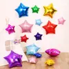 Nuevo globo de película de aluminio de estrella de cinco puntas de color sólido color puro centro comercial hotel KTV bar tienda decoración de escena diseño