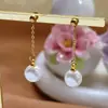 Pendientes de Borlas y Perlas Estilo Liu Yifei para Mujer 2025 Nuevo Estilo Caliente Pendientes de Aguja de Plata de Ley de Gama Alta Pendientes de Lujo Accesible