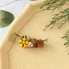 Série Planta de Canela Ímãs de Geladeira Feitos à Mão Cuidadosamente Feitos Frutas Secas Fatias de Madeira Estilo Floresta Nicho Criativo Natural