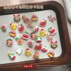 Accesorios para decoración de uñas navideñas, producto popular transfronterizo, lindo muñeco de nieve navideño, renos, campanas, decoraciones de uñas vestibles DIY
