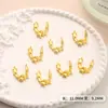 Accesorios de aleación para manicura de lazo dorado transfronterizos, parches metálicos huecos tridimensionales, accesorios populares de manicura DIY para llevar