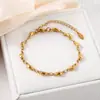 Pulsera de lingote de acero inoxidable fundido, nuevo y elegante, chapada al vacío en oro de 18 quilates, diseño de nicho, accesorio unisex al por mayor