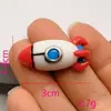 Acessórios Criativos de Desenho Animado Foguete Espacial Nave Espacial Astronauta Capa de Celular Cola de Creme Material DIY Cola Decoração