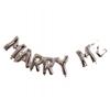 Balão de Filme de Alumínio com Letras 'Marry Me' de 16 polegadas Conjunto para Decoração de Quarto de Casamento Festa de Casamento