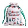 Saco de Embalagem de Presente de Natal, Calças de Bolso com Aba e Cordão de Poliéster Completo Atacado Decoração de Impressão por Transferência de Calor, Saco de Presente de Papai Noel para Crianças