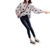 Camisa Estampada de Otoño para Mujer Nueva Retro Estilo Hong Kong Camisa Holgada de Estilo Perezoso Top de Manga Larga Camisa Base Trendy