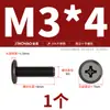 Pernos de Conexión para Muebles de Acero Inoxidable 304 de Cabeza Plana Tornillos de Cruz Ranurados de Cabeza Plana Grande M3M4-M8