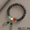 Pulsera de madera de sándalo Shen Guibao de un solo o doble círculo, diseño de nicho DIY, pulsera para hombre y mujer, accesorios, cuentas de Buda, joyería Wen play