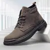 Botas Martin para Hombre, Zapatos Casuales Cómodos y Sencillos para el Trabajo, Zapatos para Hombre Antideslizantes, Modernos y Versátiles, Botas de Moda Británica para Hombre