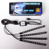 Luz de Ambiente para Pies de Coche Cghao Controlada por Voz LED Ocho Colores Luz de Ambiente Musical 48 LEDs USB para Coche Ritmo RGB