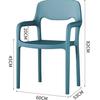 Cadeiras de Plástico Simples Cuidadosamente Selecionadas para Uso Doméstico com Braços e Encostos, Cadeiras de Jantar, Cadeiras de Lazer, Cadeiras de Reunião para Sala de Estar, Cadeiras de Restaurante
