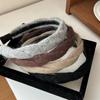 Diadema Coreana Nueva de Moda de Terciopelo Suave de Felpa, Diadema Trenzada Tejida para Mujer, Diadema de Calle Suave y Versátil